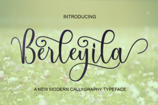 Berleyila: A Modern Script Font for Editorial Design