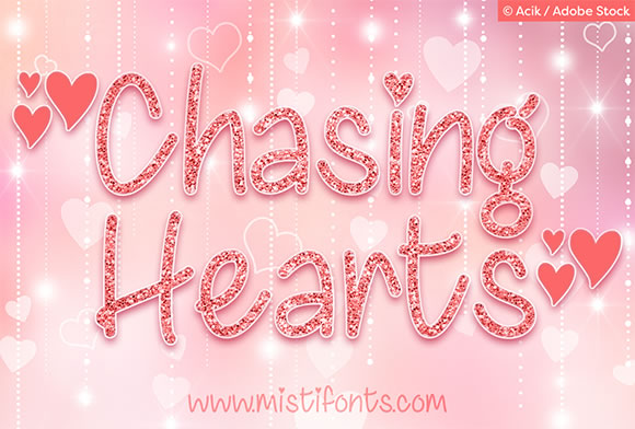 Chasing Hearts: A Handwritten Font for Branding