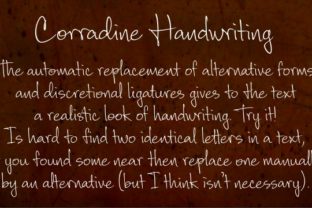 Corradine Handwriting Family Typeface