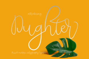 Dughter: A Modern Script Font for Editorial Design