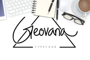 Geovana Signature Typeface for Makers