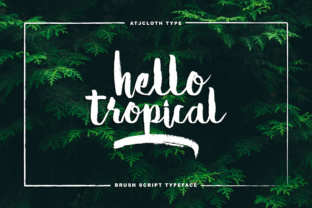Hello Tropical Font: A Summer Vibe for Brand Identity