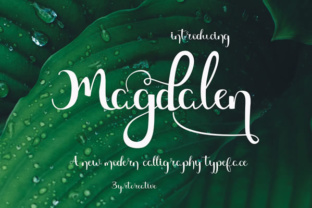 Magdalen: A Modern Script Font for Makers