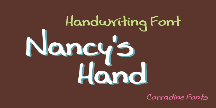 Nancy s Hand Family: A Script Font for Web Design