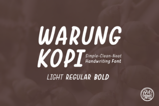 Warung Kopi: A Playful Handwritten Font for Editorial Design