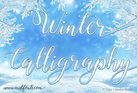 Winter Calligraphy: A Handwritten Font for Clear Campaigns