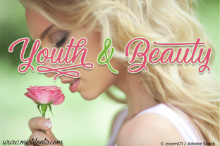 Youth and Beauty: An Elegant Calligraphy Font for Branding